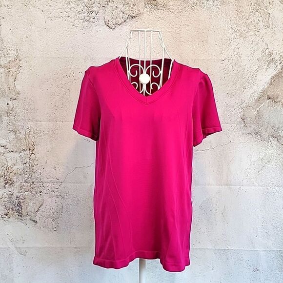 Champion Gear compression athletic t-shirt in fuscia pink Women's Size L - Picture 1 of 12